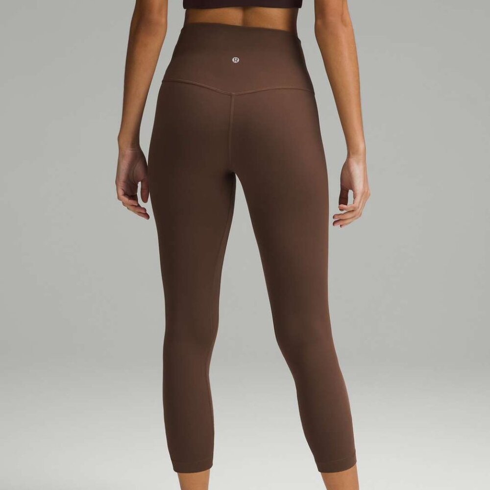 Lululemon Align High Rise Crop 21" In Java (Warm … - image 1